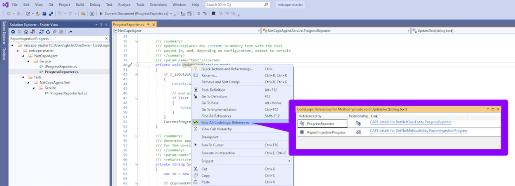 IDE Visual Studio screenshot